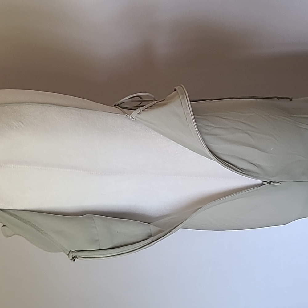 Abercrombie & Fitch Sage Green Slip Midi Dress - Picture 6 of 11